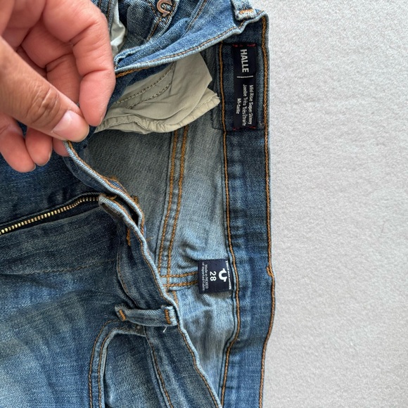 True Religion Halle Distressed Super Skinny Jeans - Picture 12 of 13